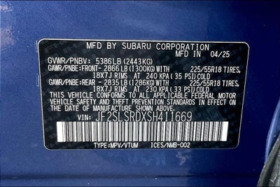 2025 Subaru Forester Hybrid Limited