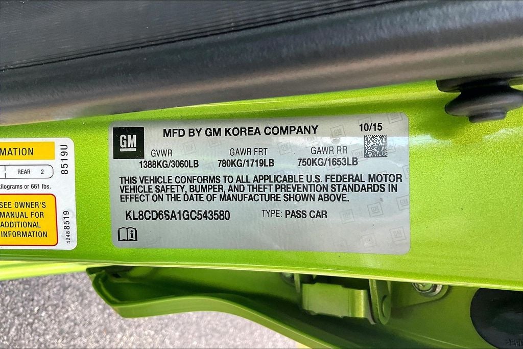 2016 Chevrolet Spark 1LT