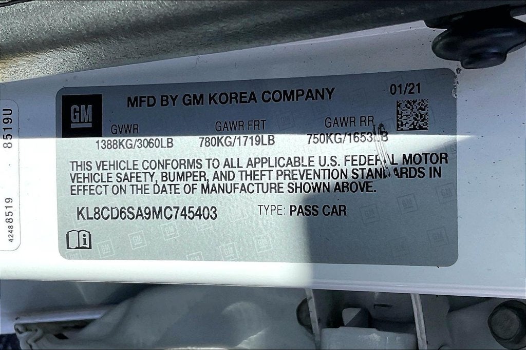 2021 Chevrolet Spark 1LT