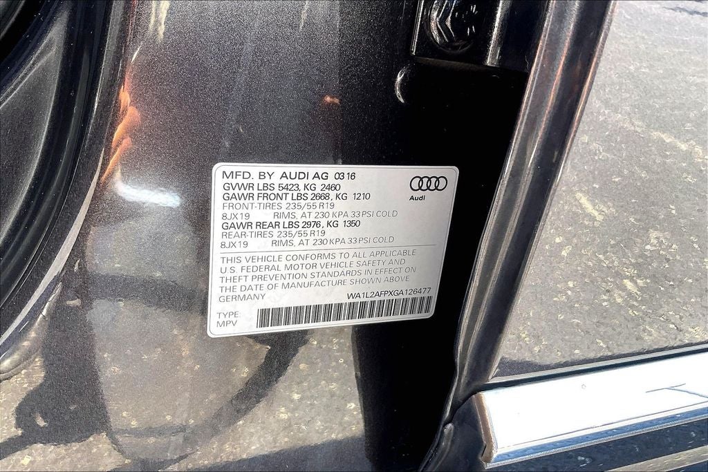 2016 Audi Q5 2.0T Premium Plus quattro
