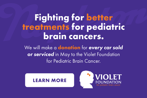 We Support The Violet Foundation For Pediatric Brain Cancer