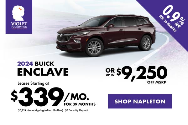 2024 Buick Enclave Leases starting at $339/month for 39 mont